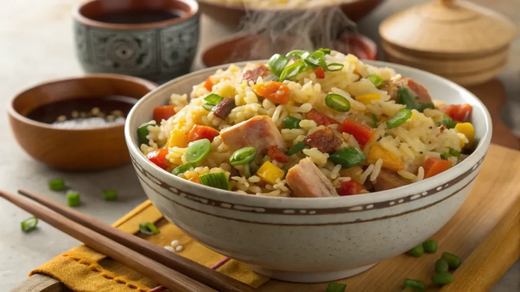 Chinese Fried Rice is a Blend of Aromatics and Sauces