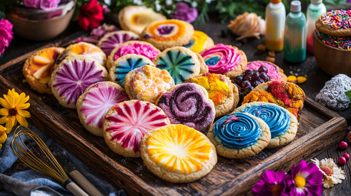 colorful ingredients in some cookie recipes
