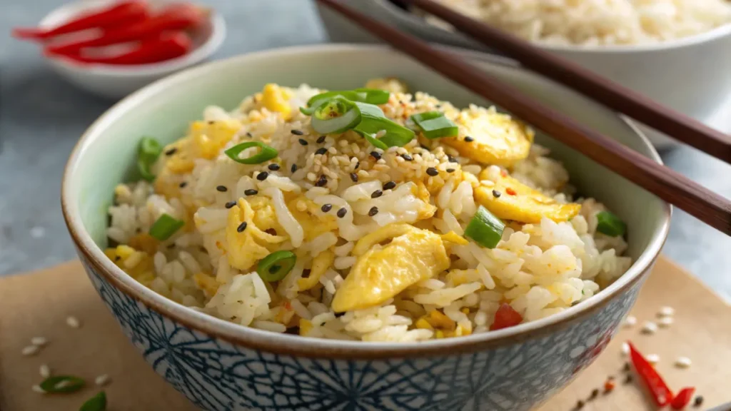 Cold Rice in Egg Fried Rice