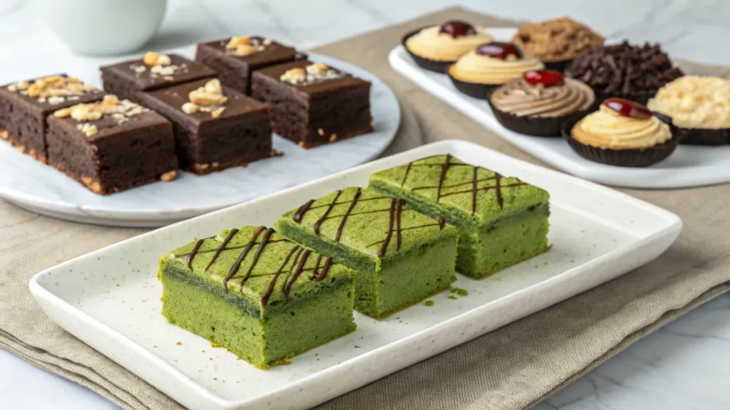 Comparing Matcha Brownies with Other Desserts