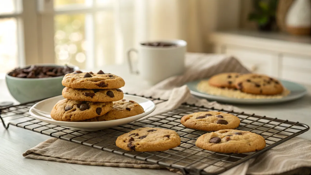 chocolate chip cookie baking