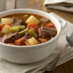 old fashioned vegetable beef soup recipe