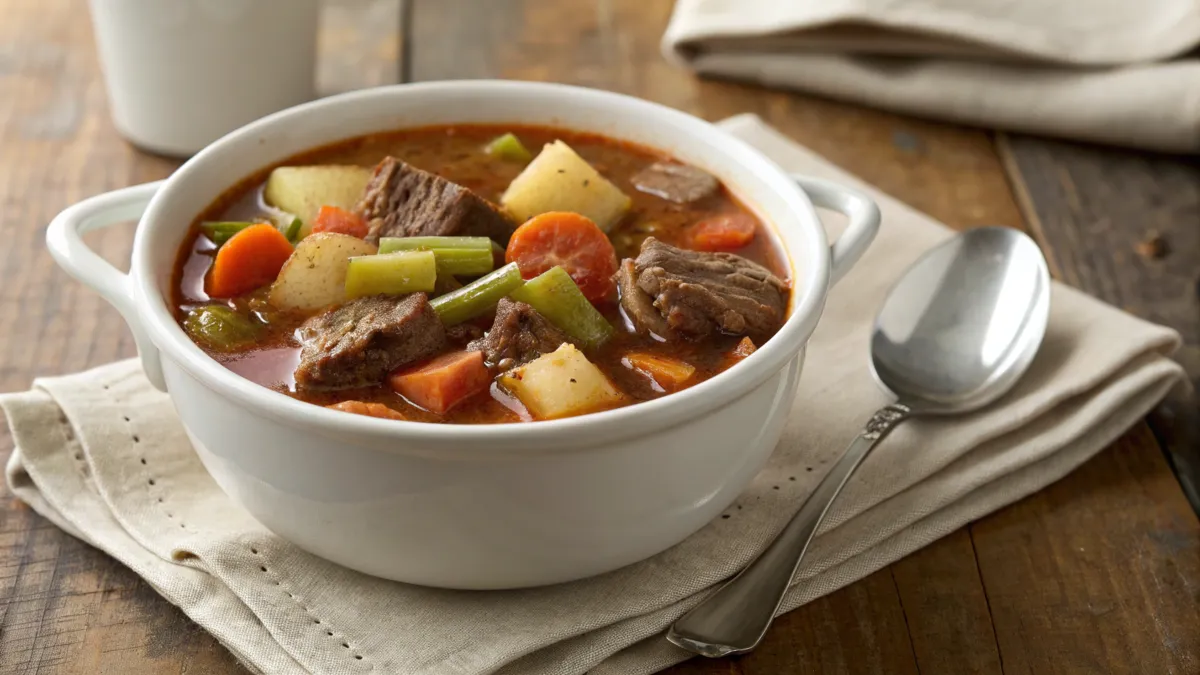 old fashioned vegetable beef soup recipe