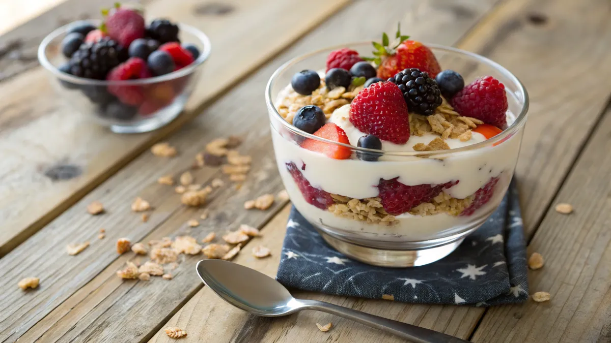 Greek Yogurt Parfaits with Granola and Fruit