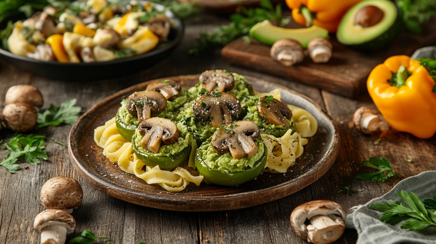 Dinner recipes with mushrooms and avocado