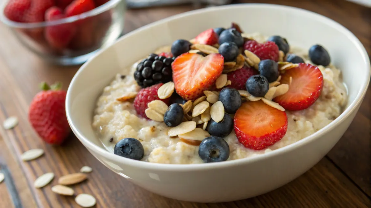 Oatmeal with Berries and Nuts