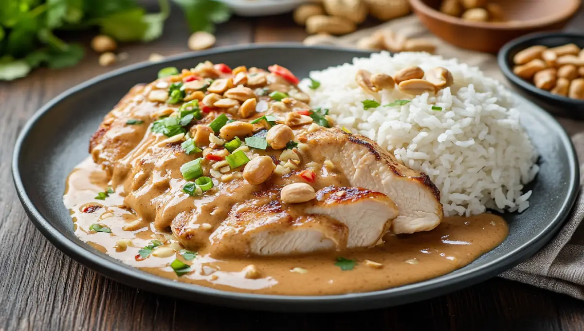 chicken with peanut butter -recipe