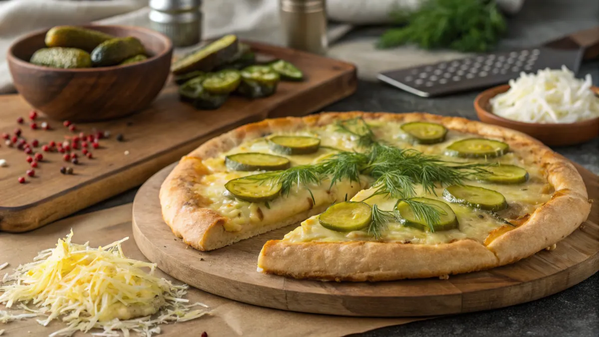 Pickle pie pizza