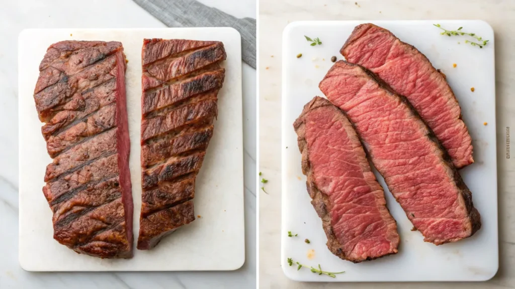 Flat Iron Steak vs. Skirt Steak