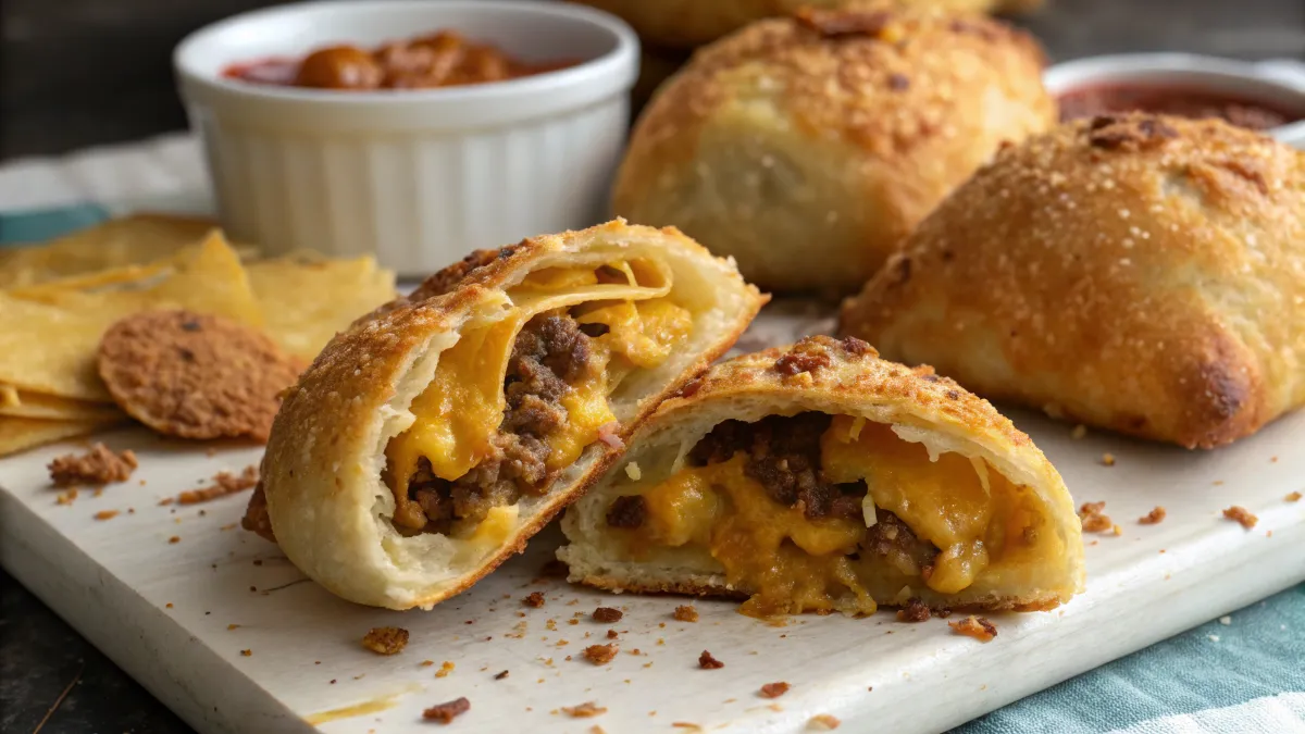 Air Fryer Cheesy Taco Bombs