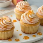 Honey Peach Cream Cheese Cupcakes