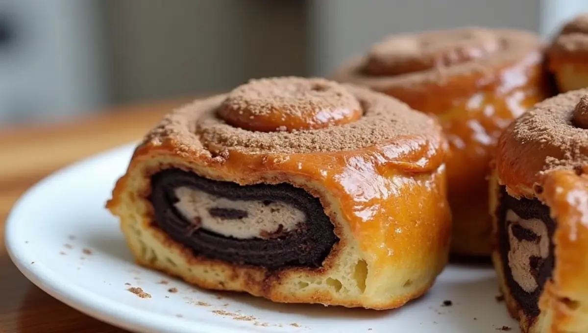 Oreo Stuffed Cinnamon Rolls