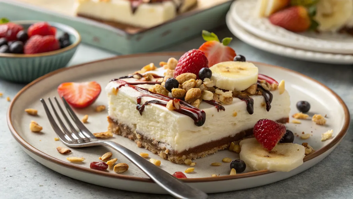 No-Bake Banana Split Cake