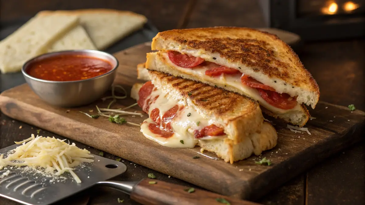 Gooey Grilled Pizza Cheesewich
