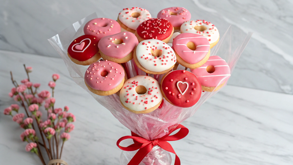 Valentine's Mini Donut Bouquet
