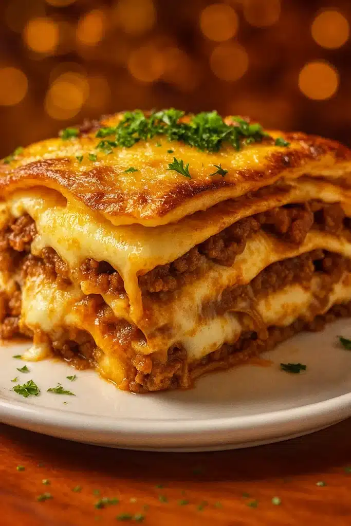 These ground beef and cheese tortilla stacks are the perfect family comfort food